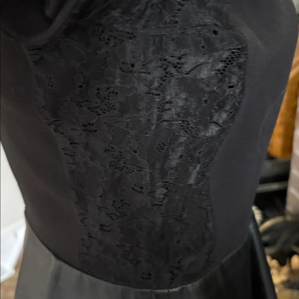 Zara Black Long Sleeve Peplum Blouse - Picture 3 of 7